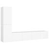 vidaXL 4-dijelni set TV ormarića bijeli od konstruiranog drva