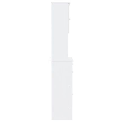 vidaXL Visoka komoda ALTA bijela 77 x 35 x 188 cm od masivne borovine