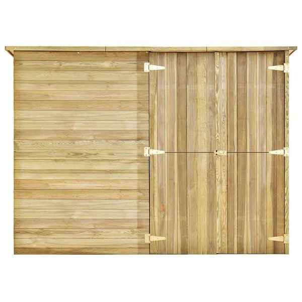 vidaXL Vrtna kućica od impregnirane borovine 232 x 110 x 170 cm