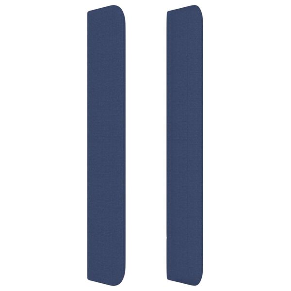 vidaXL Uzglavlje s u&scaron;ima plavo 163x16x118/128 cm od tkanine