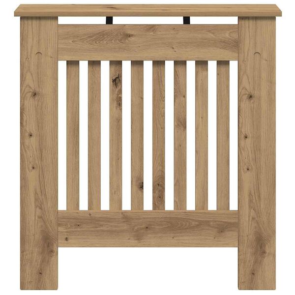 vidaXL Pokrivač radijatora Umjetnički hrast 78 x 19 x 81,5 cm