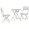 vidaXL Bistro set 3 kom. Bež Čelik