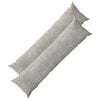 vidaXL Presvlaka za jastuk 2 pcs HEERLEN Svjetlosiva 40 x 145 cm
