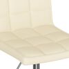 vidaXL Okretne blagovaonske stolice od tkanine 2 kom krem