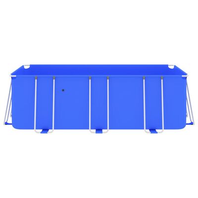 vidaXL Bazen s čeličnim okvirom 400 x 207 x 122 cm plavi