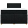 vidaXL Krevet box spring s madracem crni 120 x 190 cm od tkanine
