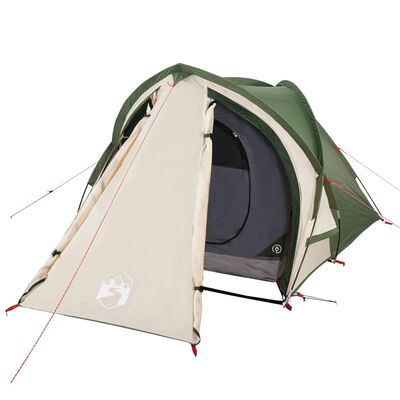 vidaXL Kupolasti šator za kampiranje za 2 osobe zeleni vodootporni