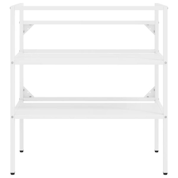 vidaXL Okvir za kupaonski umivaonik bijeli 79 x 38 x 83 cm željezni