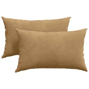 vidaXL Jastučići za sofu 2 pcs Smeđa 50 x 30 cm Kordura tekstil