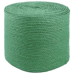 vidaXL Uže od jute 6 mm Zelena 100% Juta Tossa