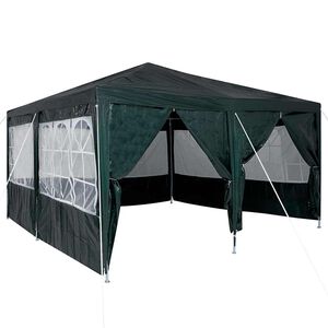 vidaXL &Scaron;ator za zabave 400 x 400 x 266 cm Zelena Polietilen