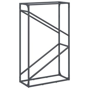 vidaXL Stalak za drva antracit 60x25x100 cm hladno valjani čelik