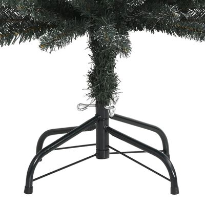 vidaXL Umjetno usko božićno drvce sa stalkom zeleno 150 cm PVC