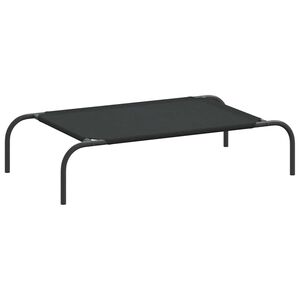 vidaXL Povi&scaron;eni krevet za pse crni 90x50x20 cm Oxford tkanina i čelik