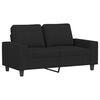 vidaXL 3-dijelni set sofa crni od tkanine