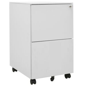 vidaXL Mobilni ormarić za spise svjetlosivi 39 x 45 x 67 cm čelični