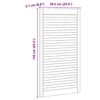 vidaXL Ormarna vrata Prirodna 110 x 2,1 x 59,5 cm Čvrsto borovo drvo