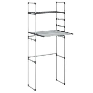 vidaXL Polica za perilicu rublja 77 x 52 x 192 cm aluminijska