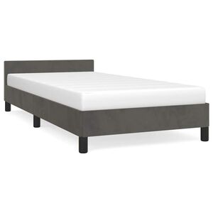 vidaXL Okvir za krevet bez madraca tamnosivi 90x200 cm bar&scaron;unasti