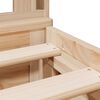 vidaXL Krevet s regalom za knjige bez madraca 180x200 cm od borovine