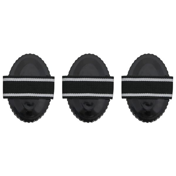 vidaXL Četke za timarenje 3 kom crne čelične