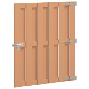 vidaXL Vrtna vrata 100 x 112 cm WPC i aluminij Smeđa