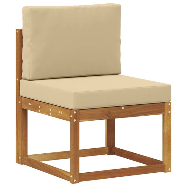 vidaXL Set vanjskih sofa s jastukom 4 pcs Prirodna i bež