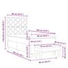 vidaXL Krevet s opruga kutije s madracem Crna 90 x 190 cm Bar&scaron;un