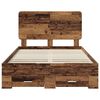 vidaXL Krevetna konstrukcija Staro drvo 120 x 190 cm Konstruirano drvo