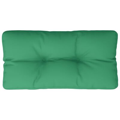 vidaXL Jastuk za palete zeleni 70 x 40 x 12 cm od tkanine