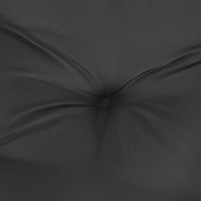 vidaXL Jastuk za palete crni 70 x 70 x 12 cm od tkanine