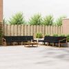 vidaXL Set vanjskih sofa s jastukom 9 pcs Prirodna i crna