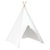vidaXL Teepee šator Bijelo 120 x 120 x 150 cm Tkanina i plastika