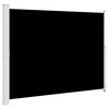 vidaXL Uvlačiva bočna tenda za terasu 220 x 314 cm crna