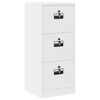 vidaXL Kabinet za datoteke s ladicama Bijelo 45,5 x 42 x 106,5 cm