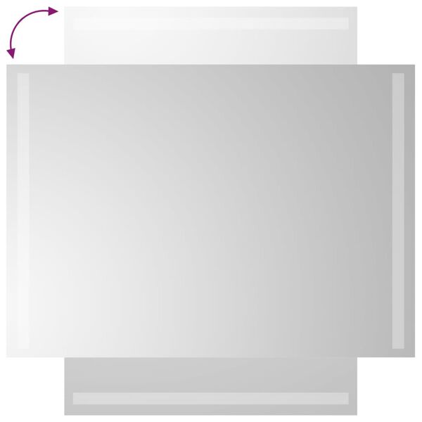 vidaXL LED kupaonsko ogledalo 50x70 cm