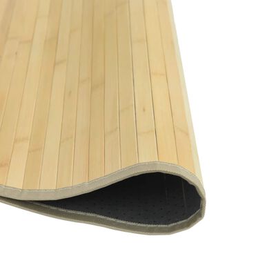 vidaXL Okrugli tepih svijetli prirodni 80 cm od bambusa