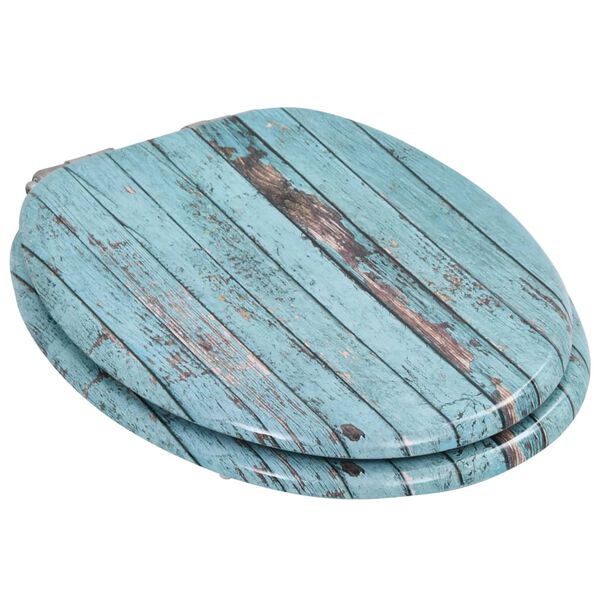 vidaXL Toaletna daska s mekim zatvaranjem 2 kom MDF s uzorkom drva