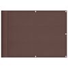 vidaXL Balkonski zaslon smeđi 75x800 cm 100 % poliester Oxford