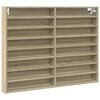 vidaXL Vitrina boja hrasta sonome 100x8,5x75 cm konstruirano drvo