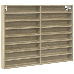 vidaXL Vitrina boja hrasta sonome 100x8,5x75 cm konstruirano drvo