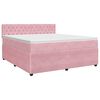 vidaXL Boxspring krevet s madracem Ružičasta 180 x 200 cm Bar&scaron;un