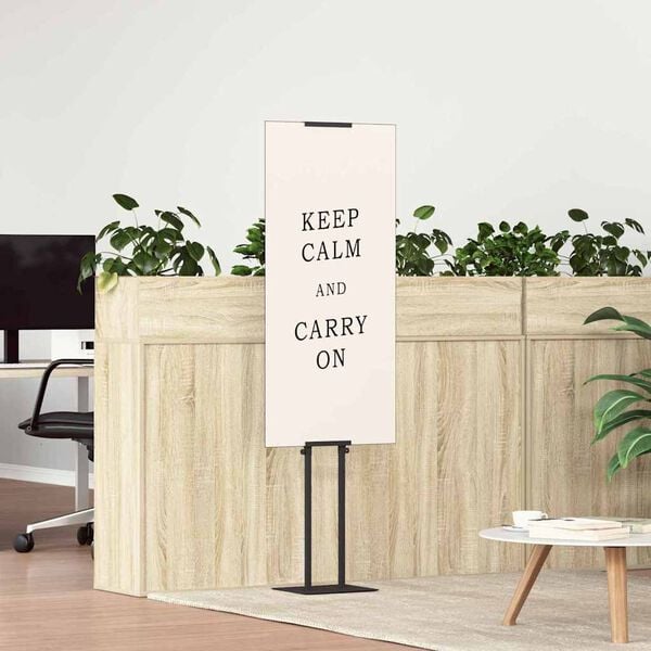 vidaXL Stalci za sajmove Crna 30 x 23,5 x 210 cm Čelik