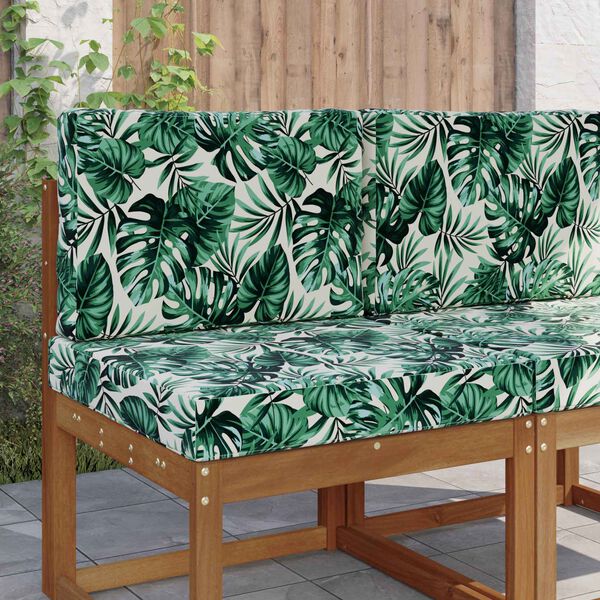 vidaXL Jastuk za vanjsku sofU 2 pcs Uzorak lista Poliester