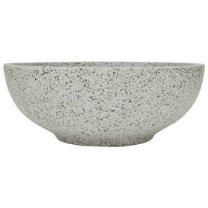 vidaXL Nadgradni umivaonik sivi okrugli &Phi; 41 x 14 cm keramički