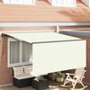 vidaXL Skrovita tenda Krema 350 x 250 cm Poliester i aluminij