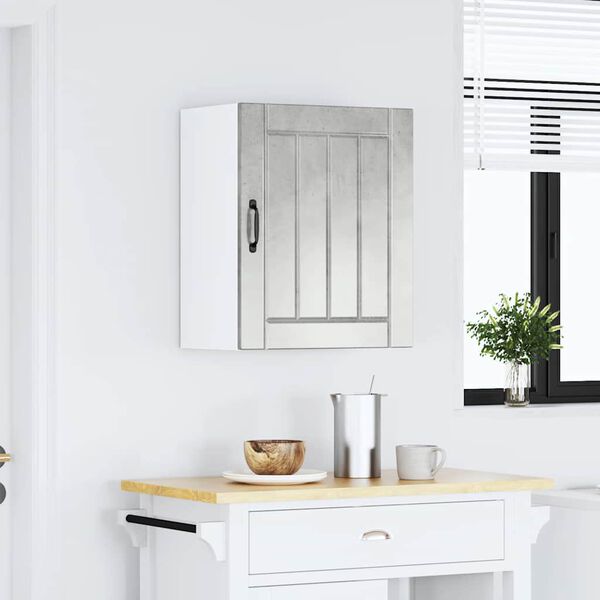 vidaXL Kuhinjski zidni ormarić Lucca boja betona konstruirano drvo