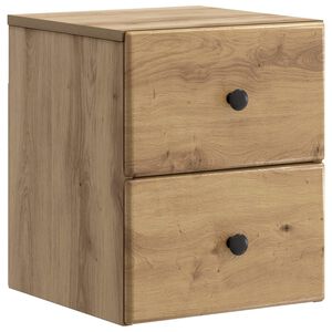 vidaXL Noćni ormarić za montažu na zid Hrast artisan 34,5 x 33 x 40 cm