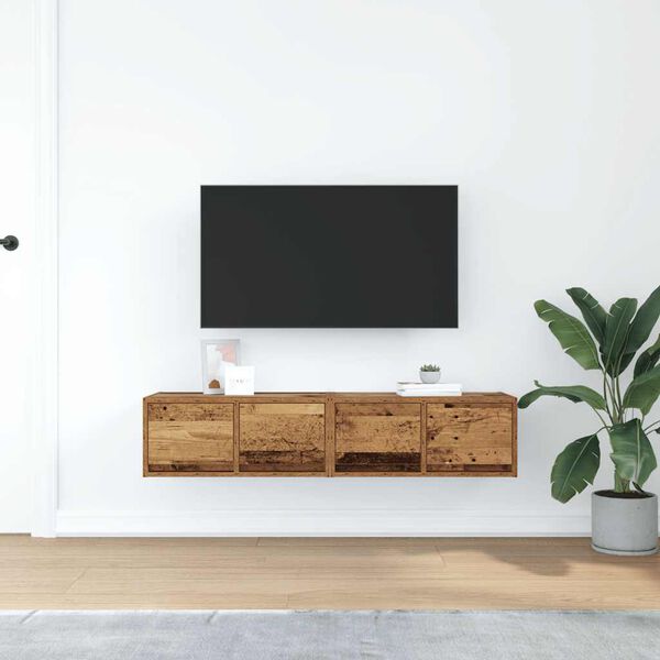 vidaXL TV ormarići 2 kom staro drvo 60x31x25,5 cm konstruirano drvo
