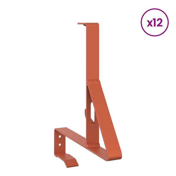 vidaXL Podr&scaron;ka za za&scaron;titu od snijega 12 pcs Crvena 29,5 x 3 x 34,5 cm